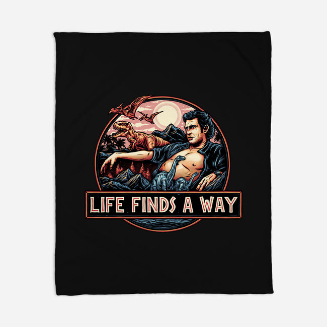 It Will Find A Way-None-Fleece-Blanket-glitchygorilla