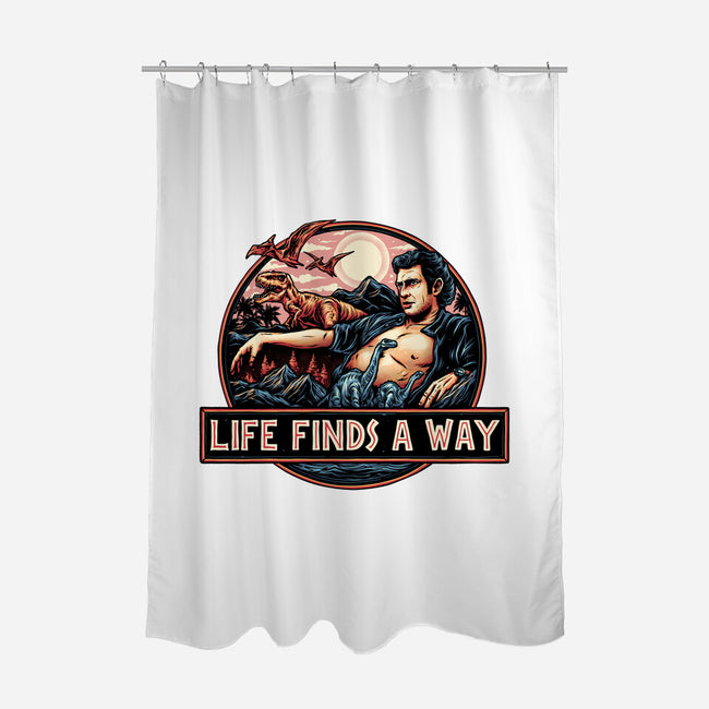 It Will Find A Way-None-Polyester-Shower Curtain-glitchygorilla