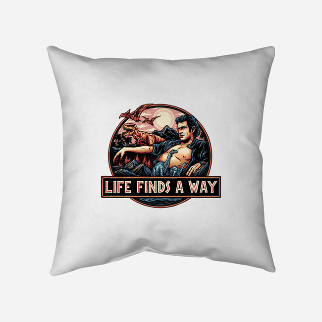 It Will Find A Way-None-Removable Cover w Insert-Throw Pillow-glitchygorilla