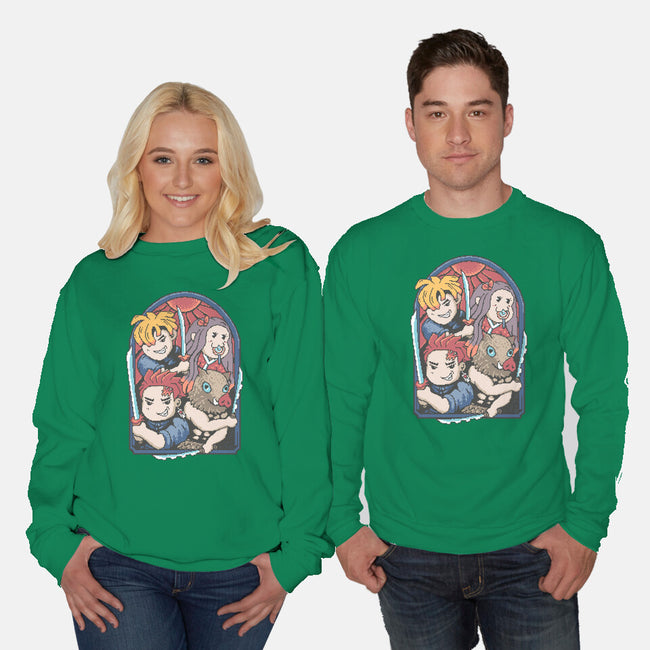 Demon Players-Unisex-Crew Neck-Sweatshirt-marsdkart