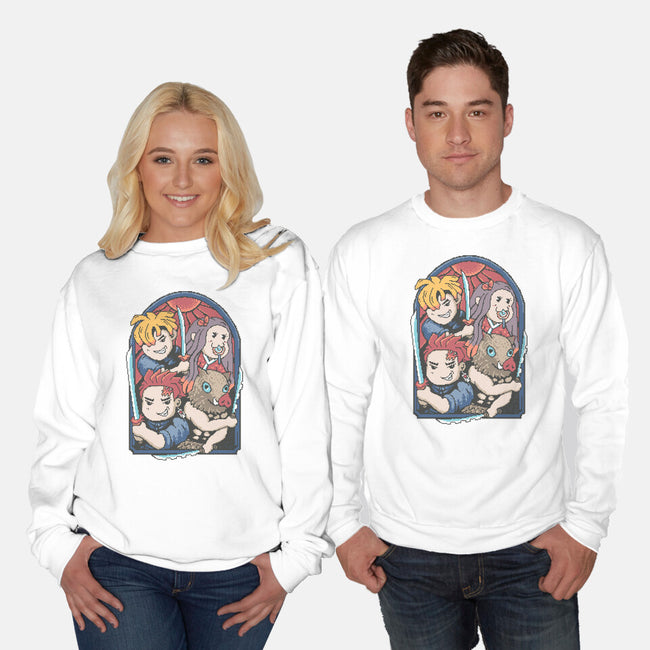 Demon Players-Unisex-Crew Neck-Sweatshirt-marsdkart