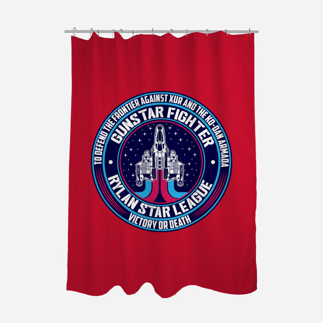 Gunstar Fighter-None-Polyester-Shower Curtain-SuperEdu