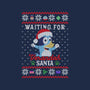 Waiting For Verandah Santa-None-Removable Cover w Insert-Throw Pillow-zachterrelldraws