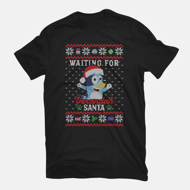 Waiting For Verandah Santa-Mens-Premium-Tee-zachterrelldraws