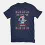 Waiting For Verandah Santa-Womens-Basic-Tee-zachterrelldraws