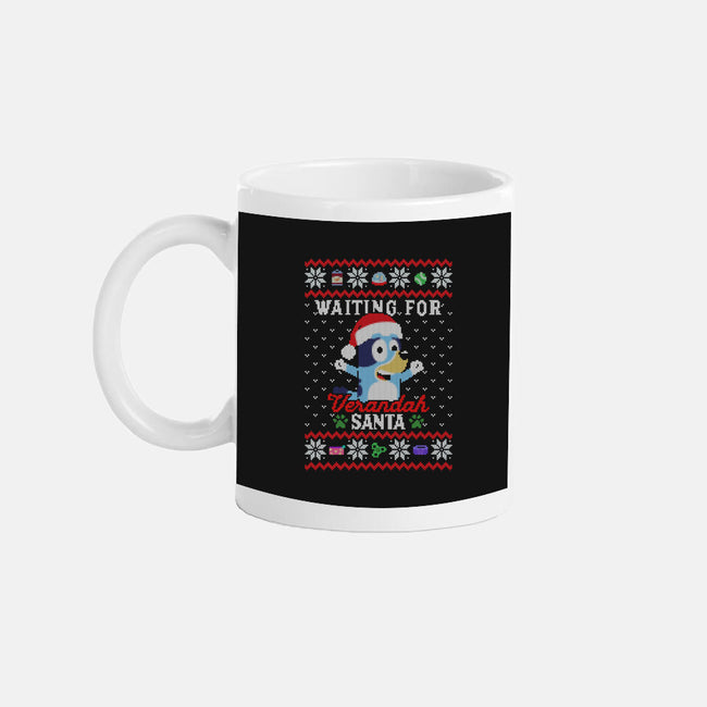 Waiting For Verandah Santa-None-Mug-Drinkware-zachterrelldraws