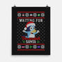 Waiting For Verandah Santa-None-Matte-Poster-zachterrelldraws