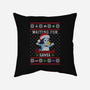 Waiting For Verandah Santa-None-Removable Cover w Insert-Throw Pillow-zachterrelldraws