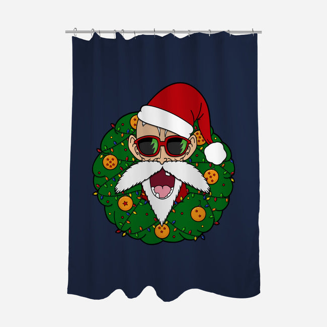 Master Santa-None-Polyester-Shower Curtain-Alexhefe