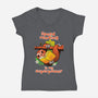 Speed Reading-Womens-V-Neck-Tee-imisko