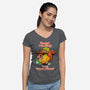 Speed Reading-Womens-V-Neck-Tee-imisko