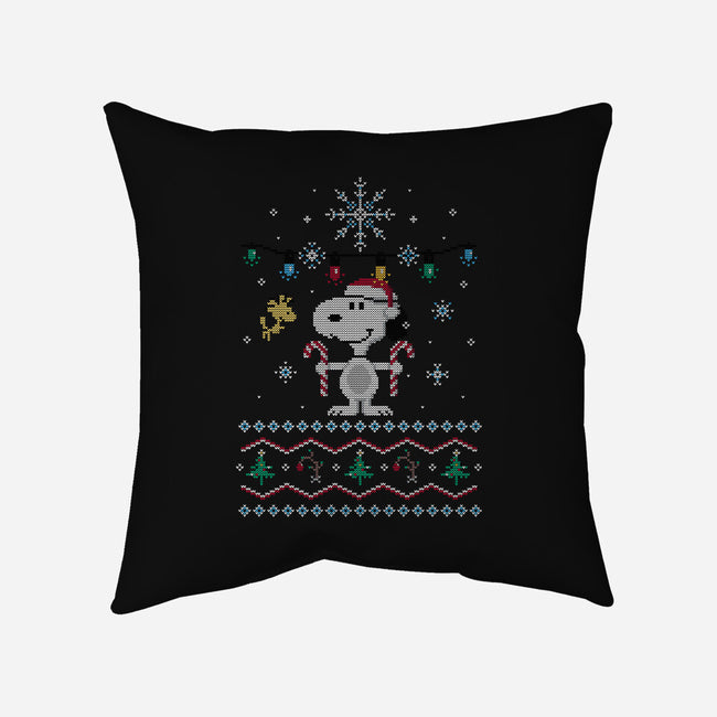 Snowy Christmas Friends-None-Removable Cover w Insert-Throw Pillow-katiestack.art