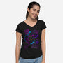 Explosive Mayhem-Womens-V-Neck-Tee-sachpica