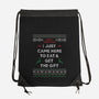 Eat And Run-None-Drawstring-Bag-alfbocreative