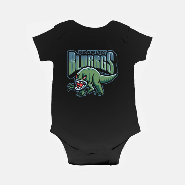 Brawlin Blurrgs-Baby-Basic-Onesie-Wheels