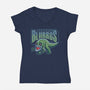 Brawlin Blurrgs-Womens-V-Neck-Tee-Wheels