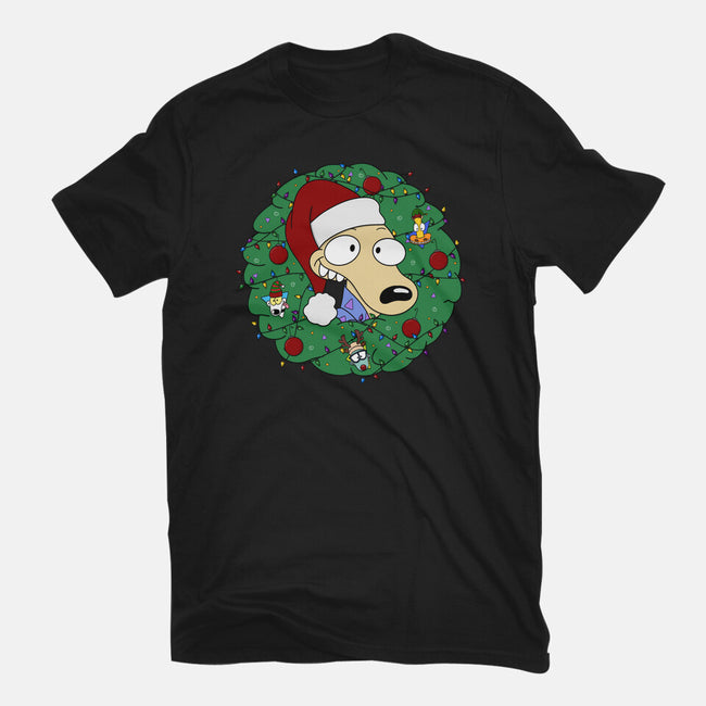 Rockoing Around The Christmas Tree-Womens-Basic-Tee-Alexhefe