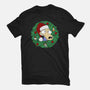 Rockoing Around The Christmas Tree-Womens-Basic-Tee-Alexhefe