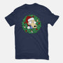 Rockoing Around The Christmas Tree-Womens-Basic-Tee-Alexhefe