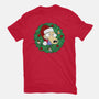 Rockoing Around The Christmas Tree-Womens-Basic-Tee-Alexhefe