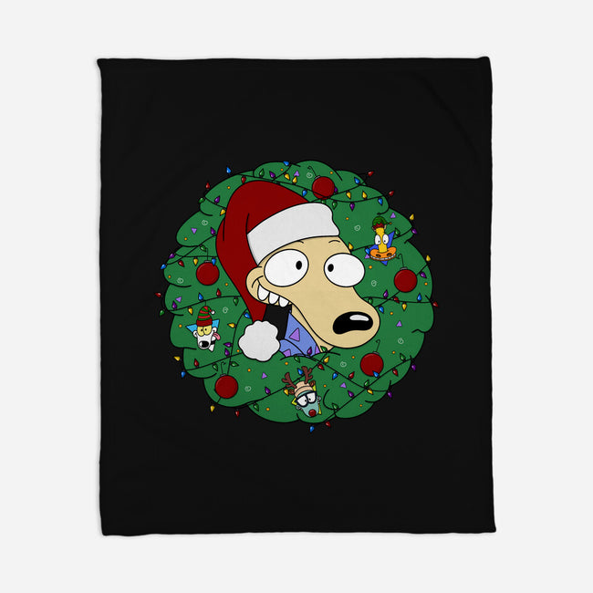 Rockoing Around The Christmas Tree-None-Fleece-Blanket-Alexhefe