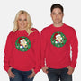 Rockoing Around The Christmas Tree-Unisex-Crew Neck-Sweatshirt-Alexhefe