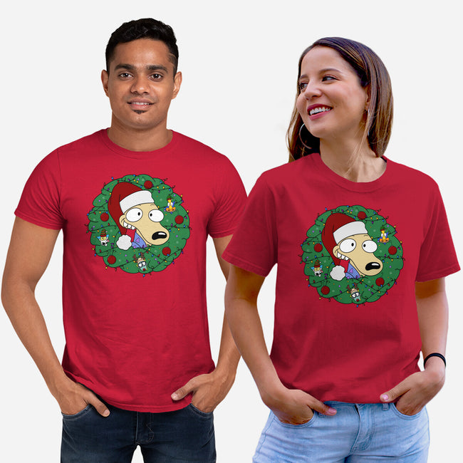 Rockoing Around The Christmas Tree-Unisex-Basic-Tee-Alexhefe