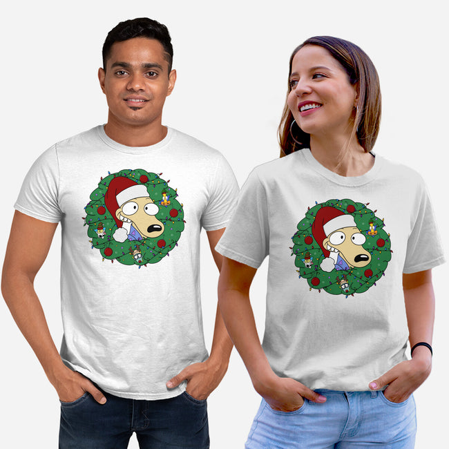 Rockoing Around The Christmas Tree-Unisex-Basic-Tee-Alexhefe