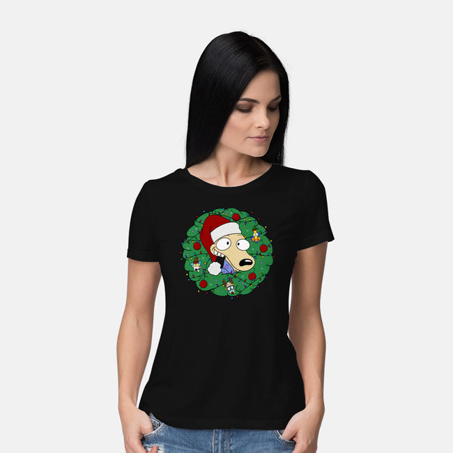 Rockoing Around The Christmas Tree-Womens-Basic-Tee-Alexhefe