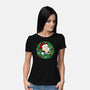 Rockoing Around The Christmas Tree-Womens-Basic-Tee-Alexhefe