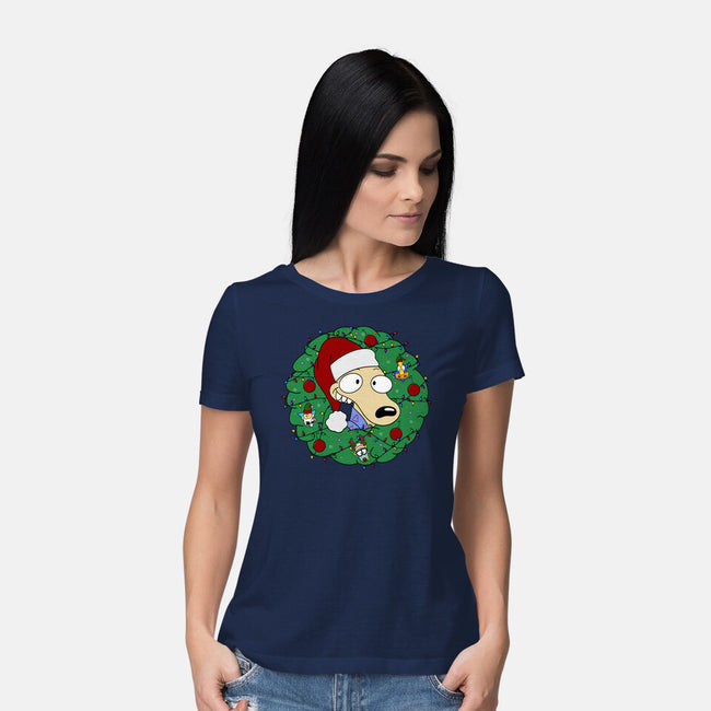 Rockoing Around The Christmas Tree-Womens-Basic-Tee-Alexhefe