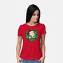 Rockoing Around The Christmas Tree-Womens-Basic-Tee-Alexhefe