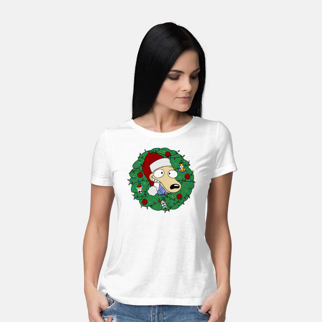 Rockoing Around The Christmas Tree-Womens-Basic-Tee-Alexhefe