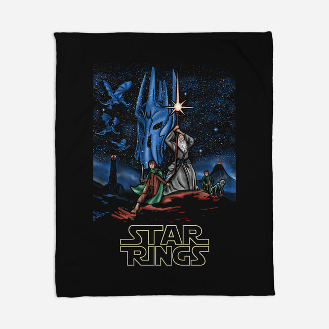 Star Rings-None-Fleece-Blanket-NMdesign