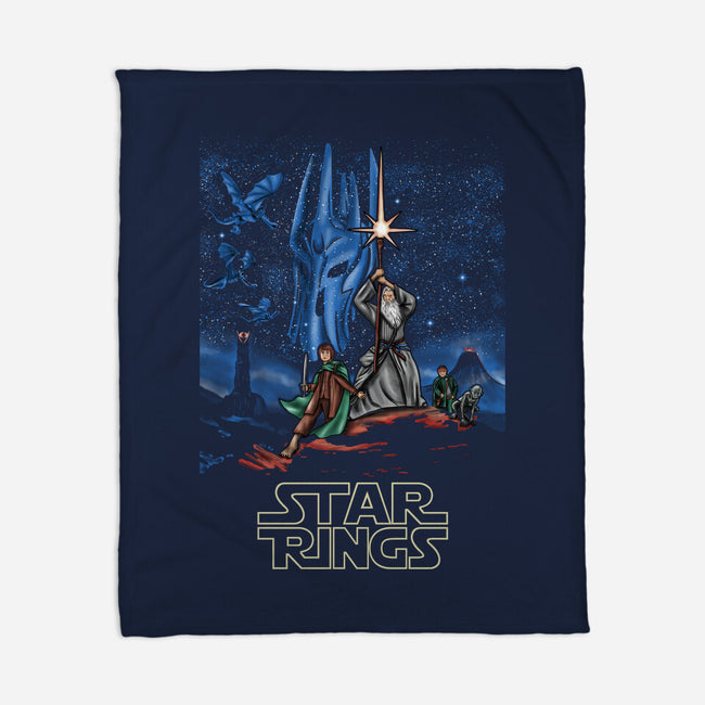 Star Rings-None-Fleece-Blanket-NMdesign