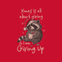 Giving Up Christmas-Womens-Fitted-Tee-eduely