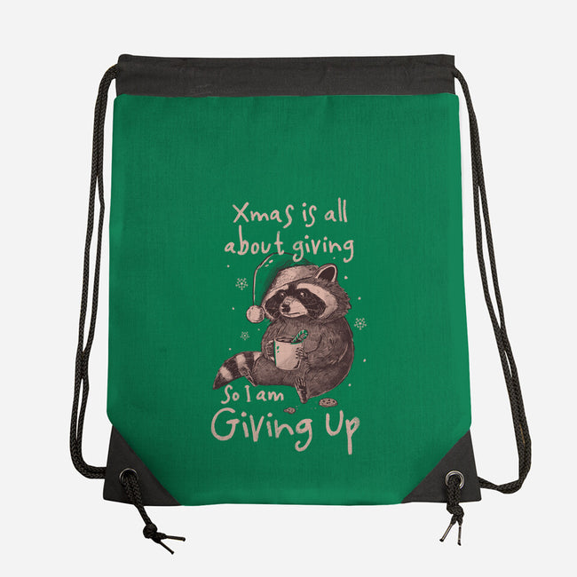 Giving Up Christmas-None-Drawstring-Bag-eduely