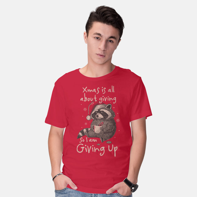 Giving Up Christmas-Mens-Basic-Tee-eduely