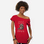 Giving Up Christmas-Womens-Off Shoulder-Tee-eduely