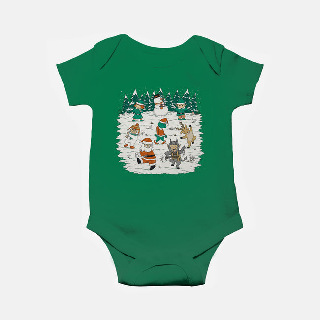 Christmas Dance-Baby-Basic-Onesie-pigboom