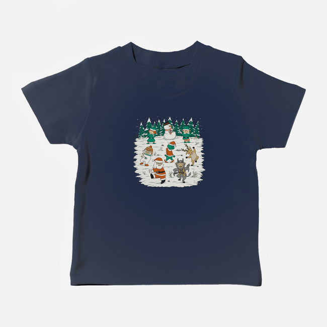 Christmas Dance-Baby-Basic-Tee-pigboom