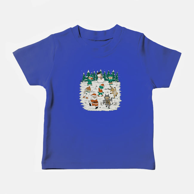 Christmas Dance-Baby-Basic-Tee-pigboom