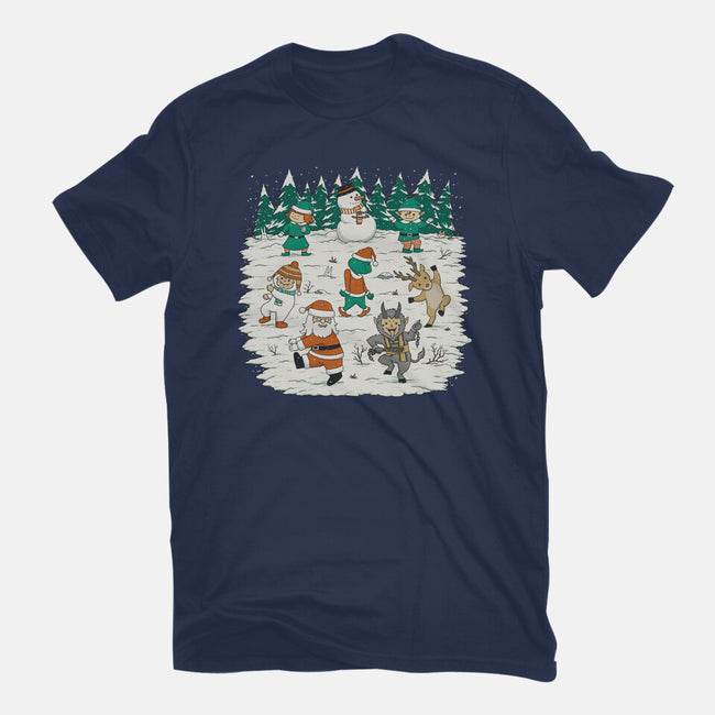 Christmas Dance-Mens-Basic-Tee-pigboom