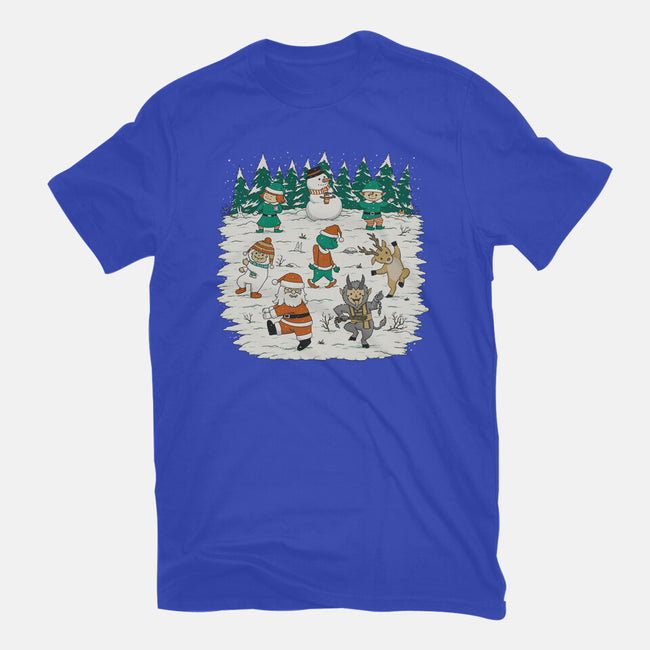Christmas Dance-Womens-Basic-Tee-pigboom