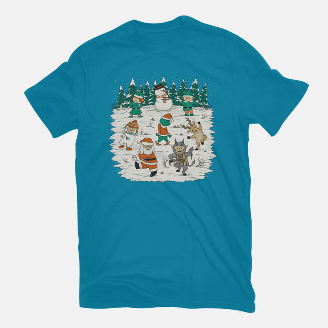 Christmas Dance-Womens-Basic-Tee-pigboom