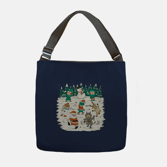 Christmas Dance-None-Adjustable Tote-Bag-pigboom