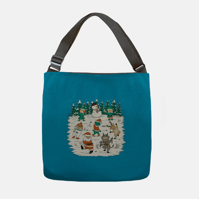 Christmas Dance-None-Adjustable Tote-Bag-pigboom