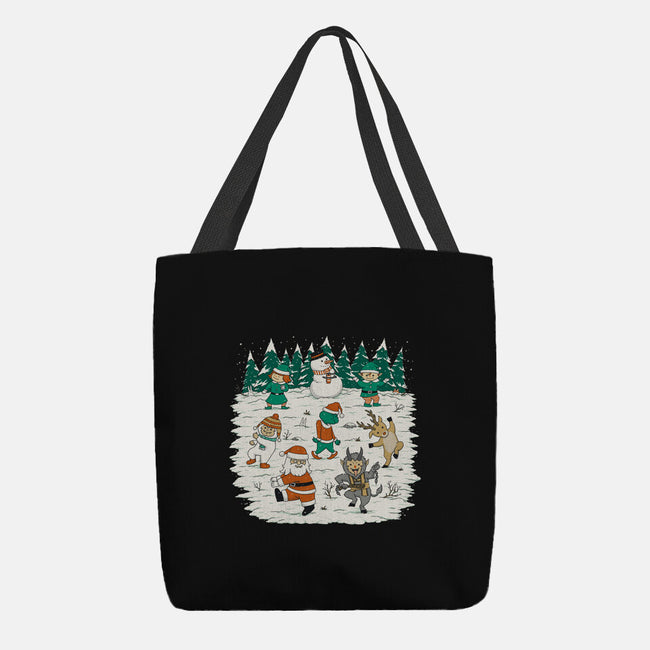 Christmas Dance-None-Basic Tote-Bag-pigboom