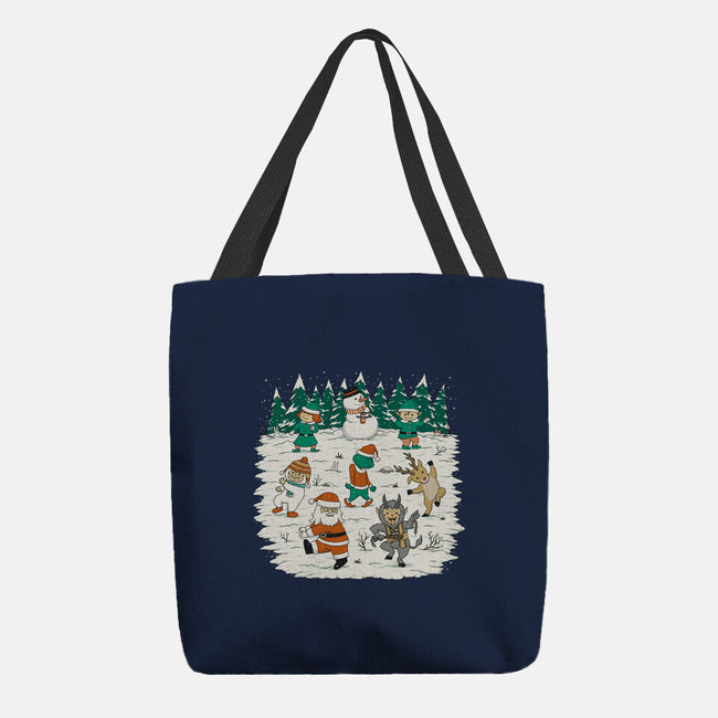 Christmas Dance-None-Basic Tote-Bag-pigboom