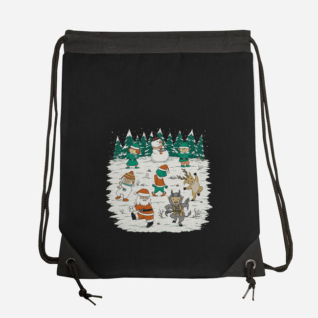 Christmas Dance-None-Drawstring-Bag-pigboom